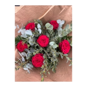 A 6 Red Rose Bouquet